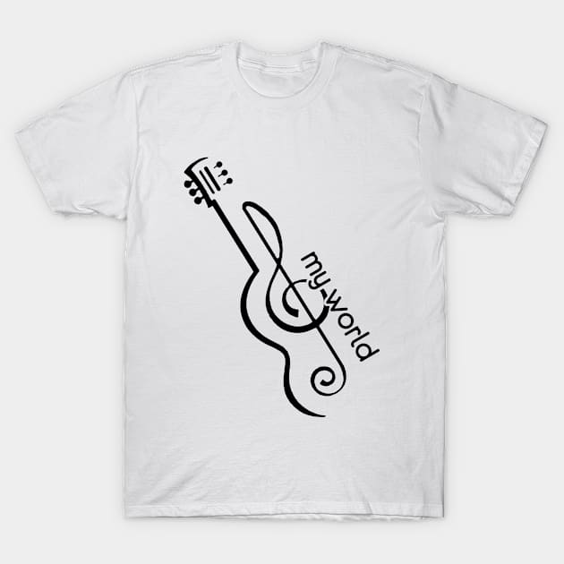 Music... My World T-Shirt by Azul